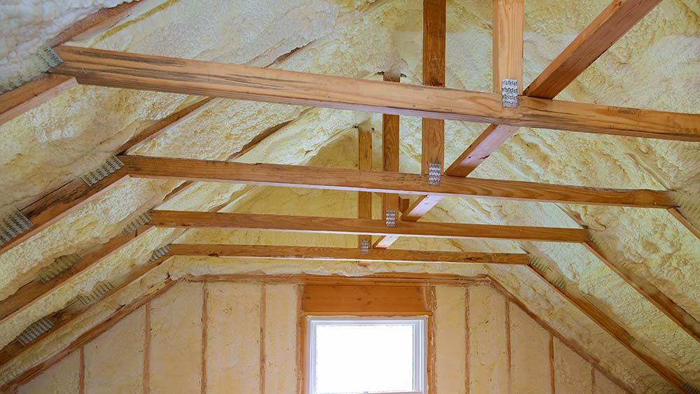 insulated attic to prevent moisture