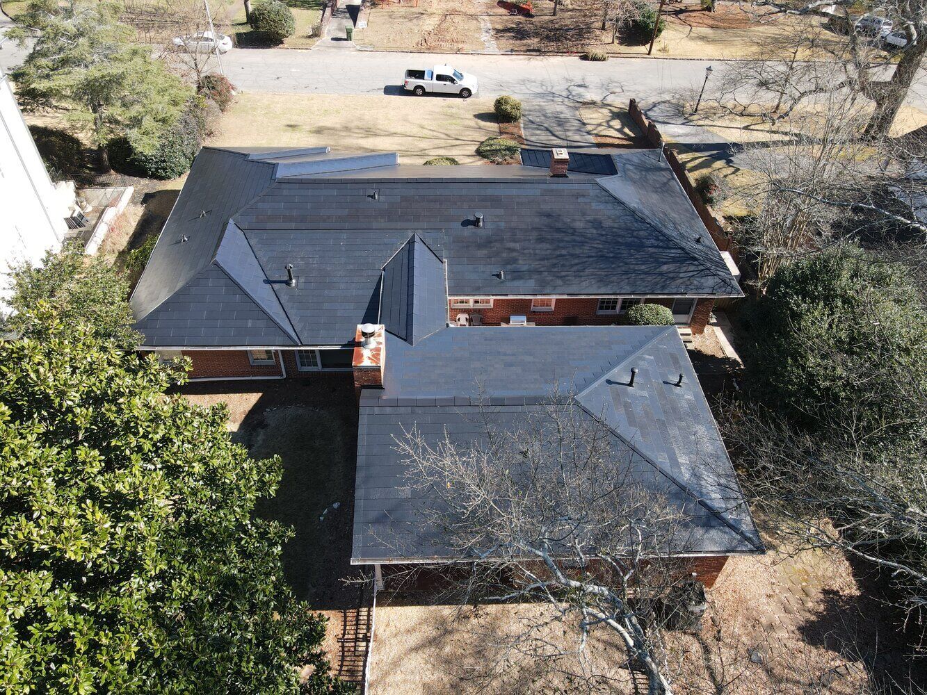 default New Atlanta home with a solar roof.
