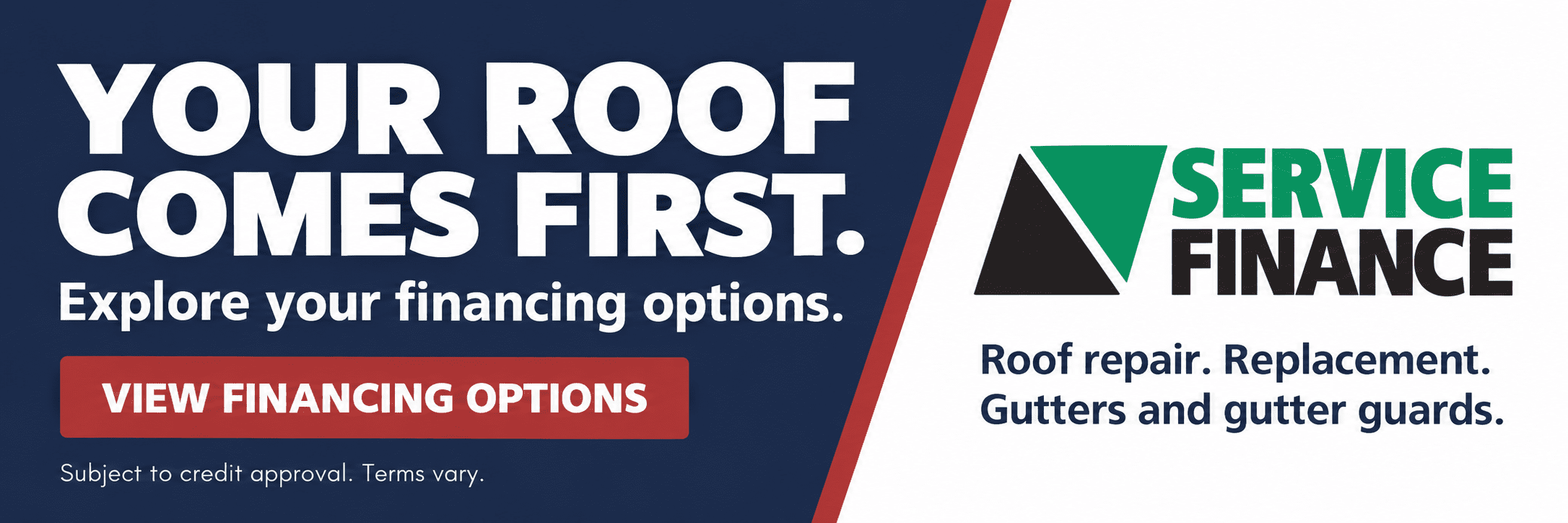 Explore roof financing options with KTM Roofing and Service Finance.