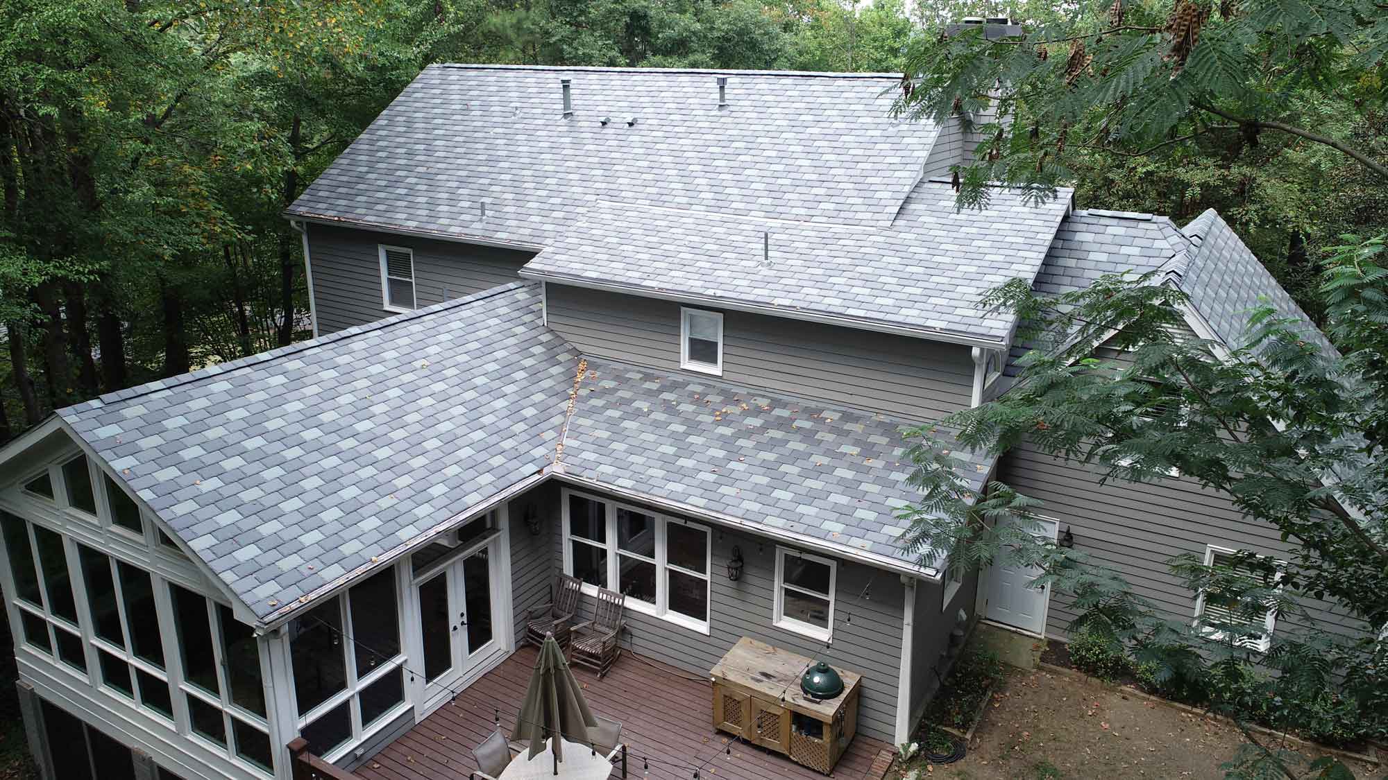 Synthetic slate roof home | KTM Roofing