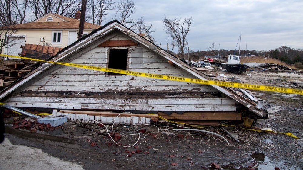 Damage caused by Hurricane Sandy