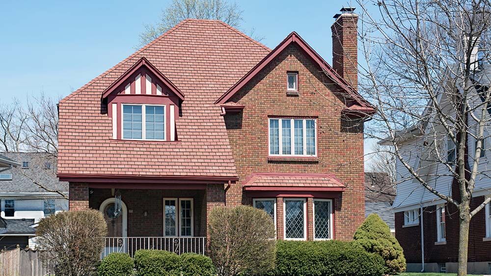 house with steep roof