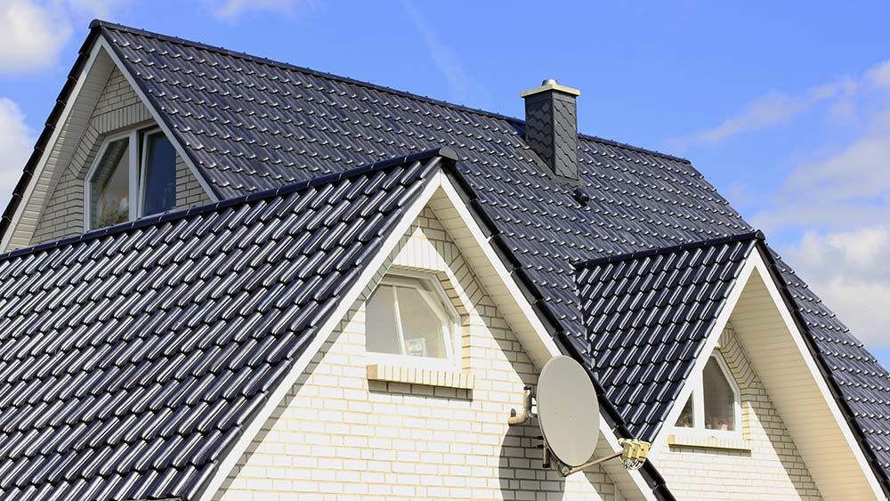 Roof of a house