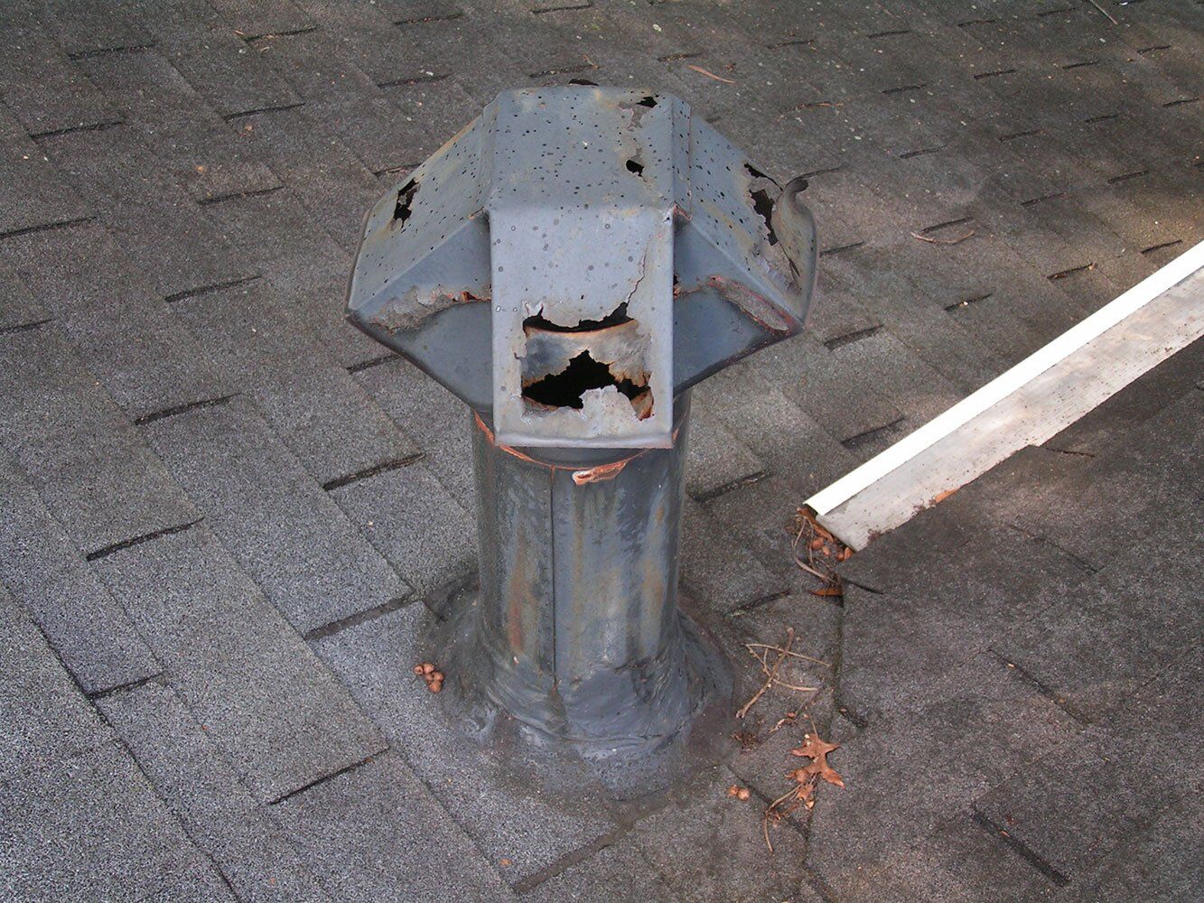 Rusted out roof ventilation in Stockbridge, GA.