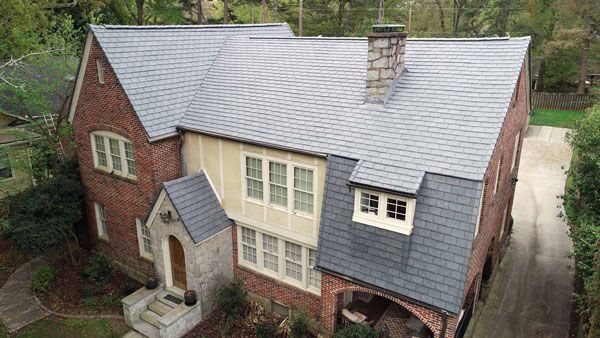Slate roof replacement by KTM Roofing. 