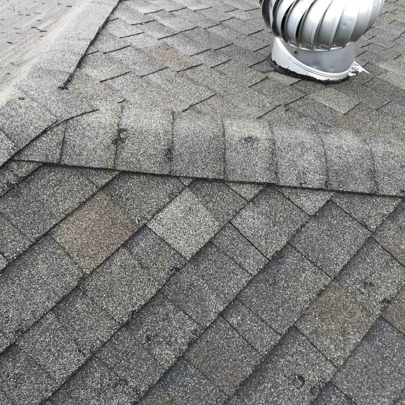 Hail damage examples | KTM Roofing
