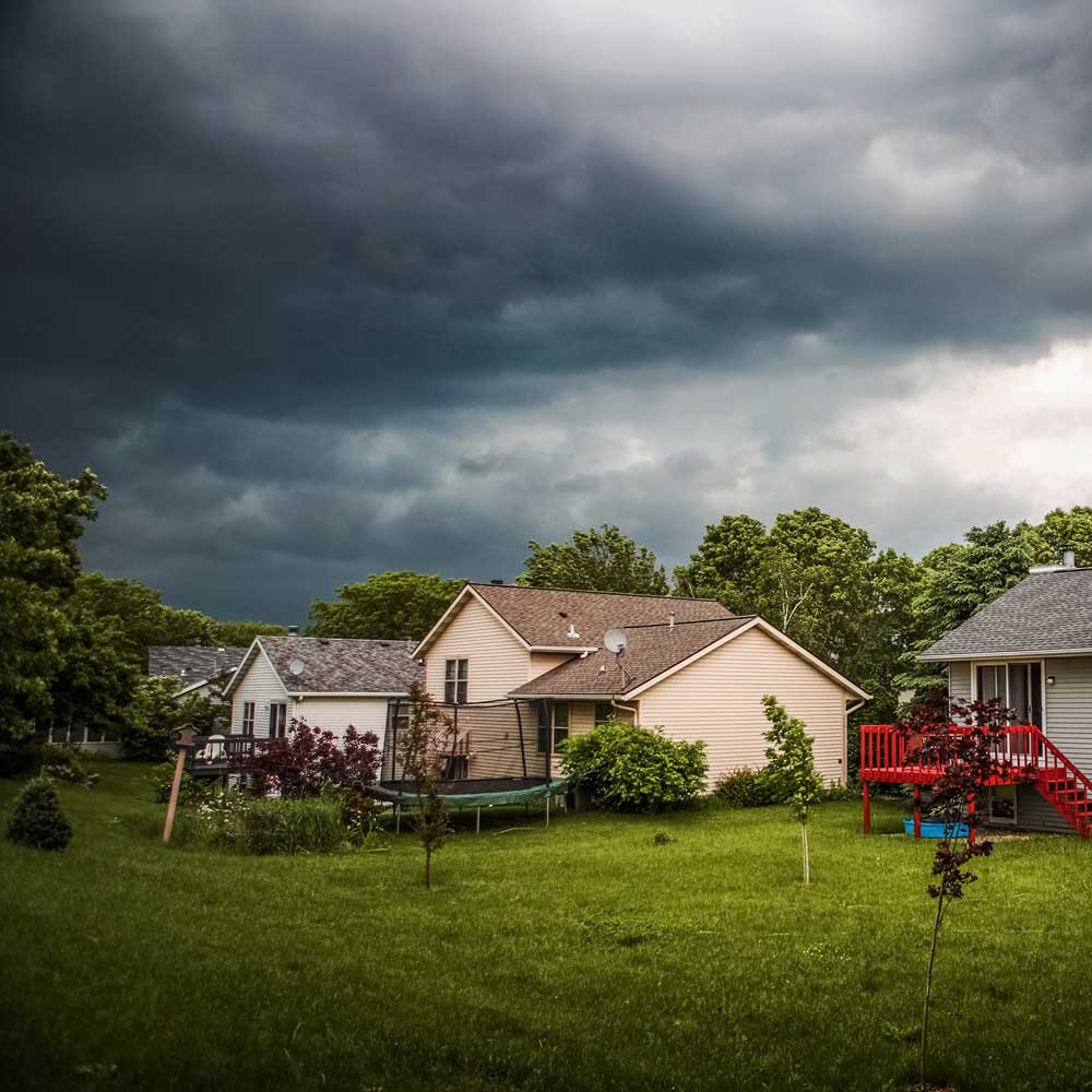 Thunderstorm over home | KTM Roofing