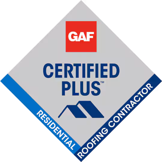 GAF certifies KTM Roofing as a high-quality contractor for residential roofing. 