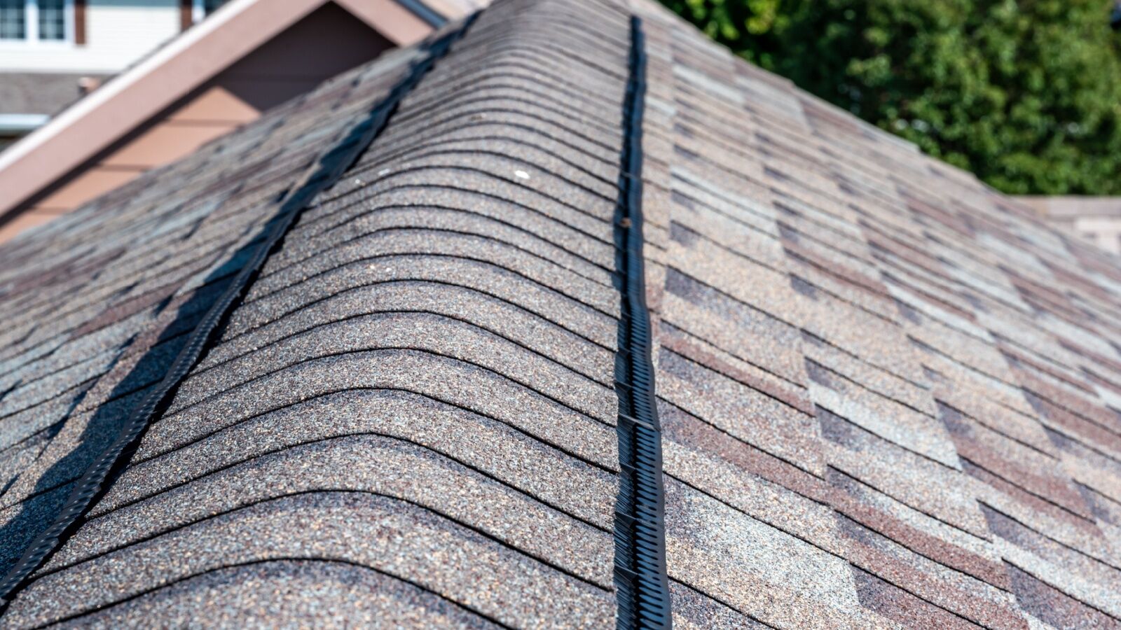 Ridge cap roof ventilation helps with passive ventilation for attics in Atlanta, GA.